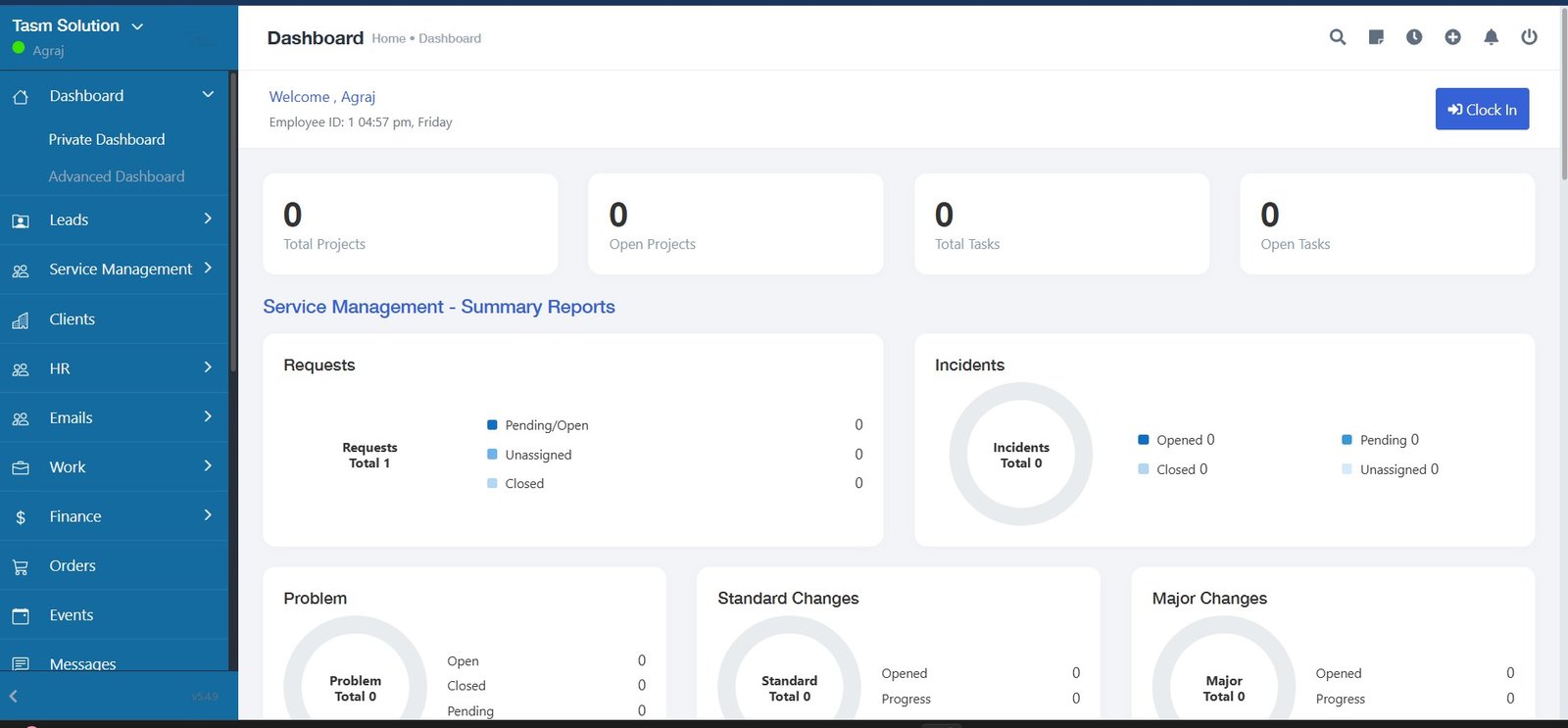 Enterprise CRM Dashboard