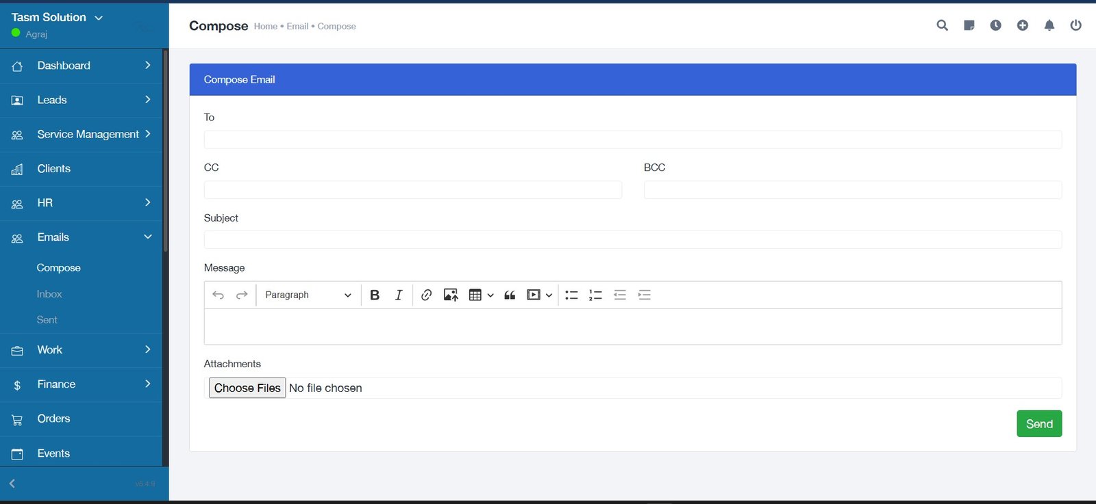 Enterprise Email Management System